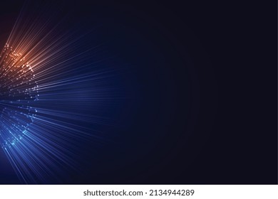 digital sphere with rays burst explosion