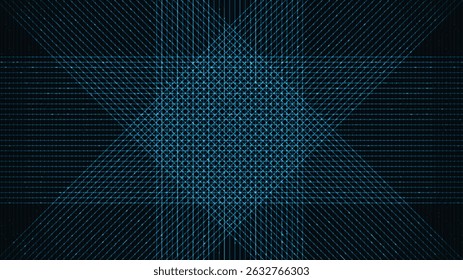 Digital Spider Line auf Blue Technology Hintergrund, Elektronik und Motion Concept Design, Vektor.