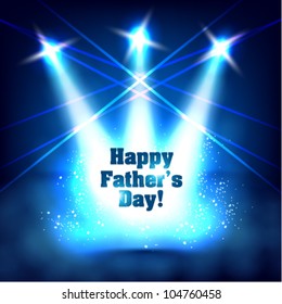 digital spotlight father's day card