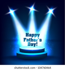 digital spotlight father's day card