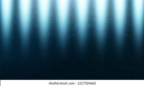 Digital Spotlight on Circuit Microship Technology Background,Hi-tech Digital and network Concept design,Vector illustration.