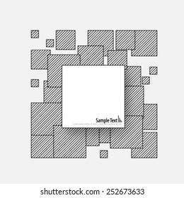 Digital Squares Modern Background