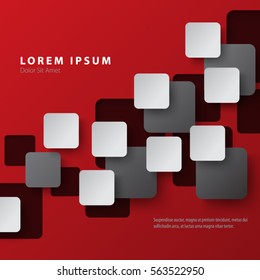 Digital Squares Modern Graphic/Design Elements with Clean Minimal Style Background
