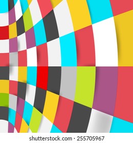 Digital Squares with Warp Effect Modern Background