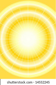 Digital star with grid - vector
