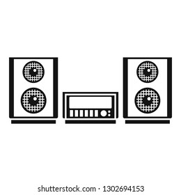 Digital stereo system icon. Simple illustration of digital stereo system vector icon for web design isolated on white background