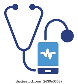 Digital Stethoscope Icon Element For Design