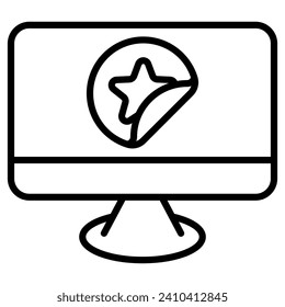 Digital Stickup icon line vector illustration
