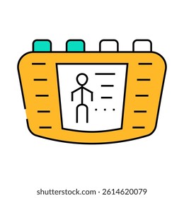 digital stimulant line icon vector. digital stimulant sign. isolated symbol illustration