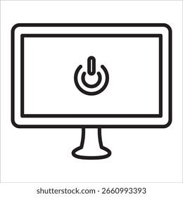 Vector de contorno de icono de stock digital