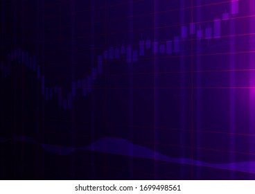 Digital Stock Market Trading Background.