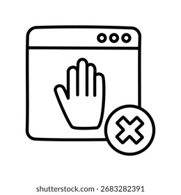 Digital Stopper Doodle Symbol EPS 10 Datei