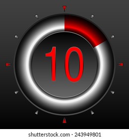 Digital StopWatch. Set of Timers with Various Indications the Time. Timer. Clock.