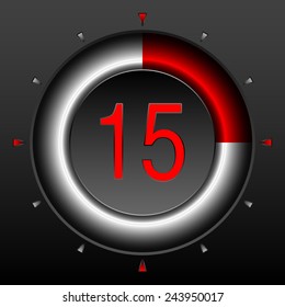 Digital StopWatch. Set of Timers with Various Indications the Time. Timer. Clock.