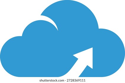 Tecnología de servicio de nube de almacenamiento digital; icono de conectividad moderna; señal de red de Internet; diseño de logotipo de intercambio de archivos