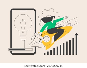 Digital strategy abstract concept vector illustration. Digital marketing plan, strategic content planning, online promo activity tactics, internet media analysis, targeted promotion abstract metaphor.