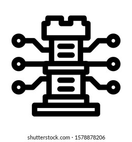 digital strategy icon isolated sign symbol vector illustration - high quality black style vector icons
