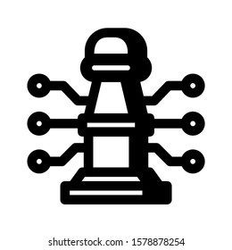 digital strategy icon isolated sign symbol vector illustration - high quality black style vector icons

