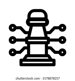 digital strategy icon isolated sign symbol vector illustration - high quality black style vector icons
