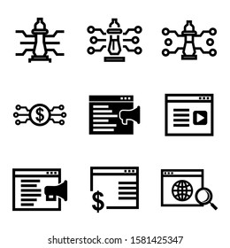 digital strategy icon isolated sign symbol vector illustration - Collection of high quality black style vector icons
