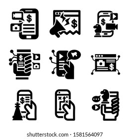 digital strategy icon isolated sign symbol vector illustration - Collection of high quality black style vector icons
