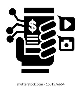 digital strategy icon isolated sign symbol vector illustration - high quality black style vector icons
