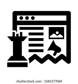 digital strategy icon isolated sign symbol vector illustration - high quality black style vector icons
