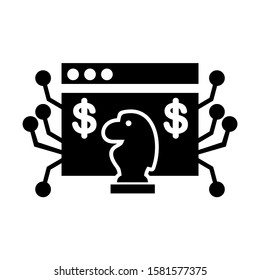 digital strategy icon isolated sign symbol vector illustration - high quality black style vector icons
