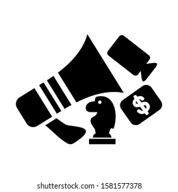 digital strategy icon isolated sign symbol vector illustration - high quality black style vector icons
