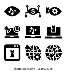 digital strategy icon isolated sign symbol vector illustration - Collection of high quality black style vector icons
