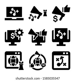 digital strategy icon isolated sign symbol vector illustration - Collection of high quality black style vector icons
