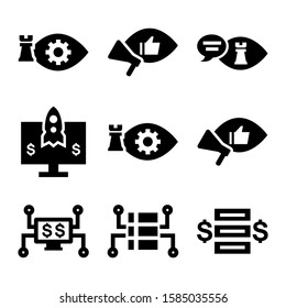 digital strategy icon isolated sign symbol vector illustration - Collection of high quality black style vector icons
