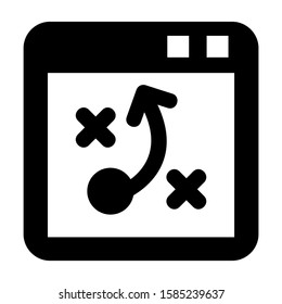 digital strategy icon isolated sign symbol vector illustration - high quality black style vector icons
