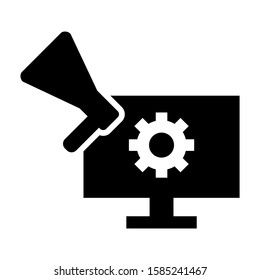 digital strategy icon isolated sign symbol vector illustration - high quality black style vector icons

