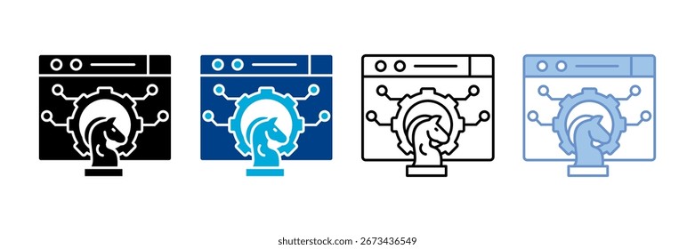 Digital Strategy Icon Set Multiple Style Collection