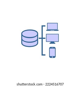 conjunto de iconos de estrategia digital, símbolo de signo de conjunto de vector de estrategia digital