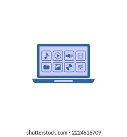 digital strategy icon set, digital strategy vector set sign symbol