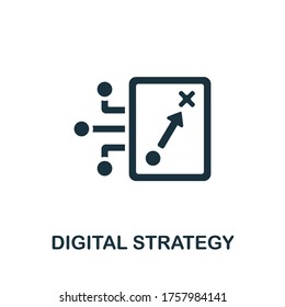 Digital Strategy icon. Simple element from content marketing collection. Creative Digital Strategy icon for web design, templates, infographics and more