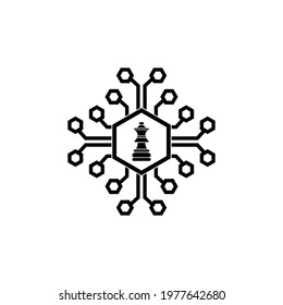 digital strategy icon vector sign symbol