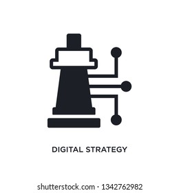 digital strategy isolated icon. simple element illustration from general-1 concept icons. digital strategy editable logo sign symbol design on white background. can be use for web and mobile