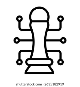 Digital Strategy line icon , vector, pixel perfect, illustrator file 