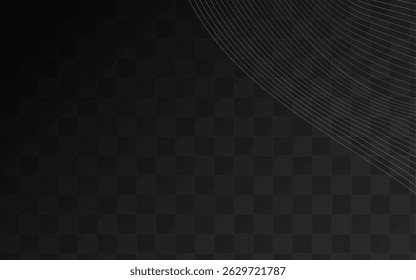 Digital Stripe Abstract Vector Transparent Background. Neon Line Music Cover. Flow Effect Illustration. Color Wave Graphic Pattern.