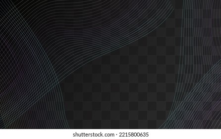 Digital Stripe Modern Vector Transparent Background. Gradient Blend Creative Texture. Line Sound Banner. Color Shape Movement Template.