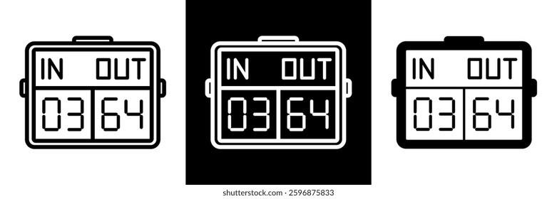 Digital Substitution Board Display Showing Player In and Out for Game Managemen