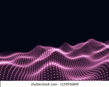 Digital surface - vector illustration