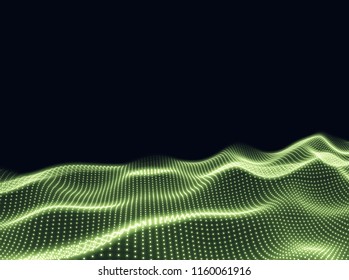 Digital surface - vector illustration