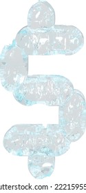 Digitales Symbol aus Eis