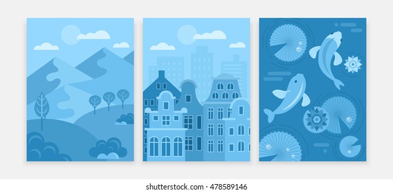 Digital tablet background set for games and apps design. Isolated vector illustration