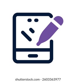 digital tablet dual tone icon. Sleek and modern vector icon for websites, mobile apps, marketing materials, and corporate design. Fully scalable and ready to use.