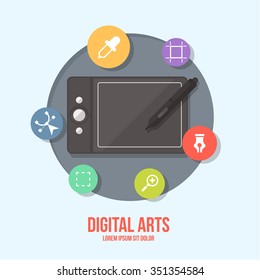 digital tablet flat icon